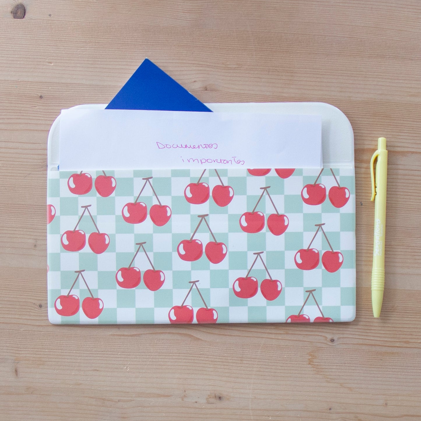 Porta Documentos Napa 24,5 x 13 cm CHERRY