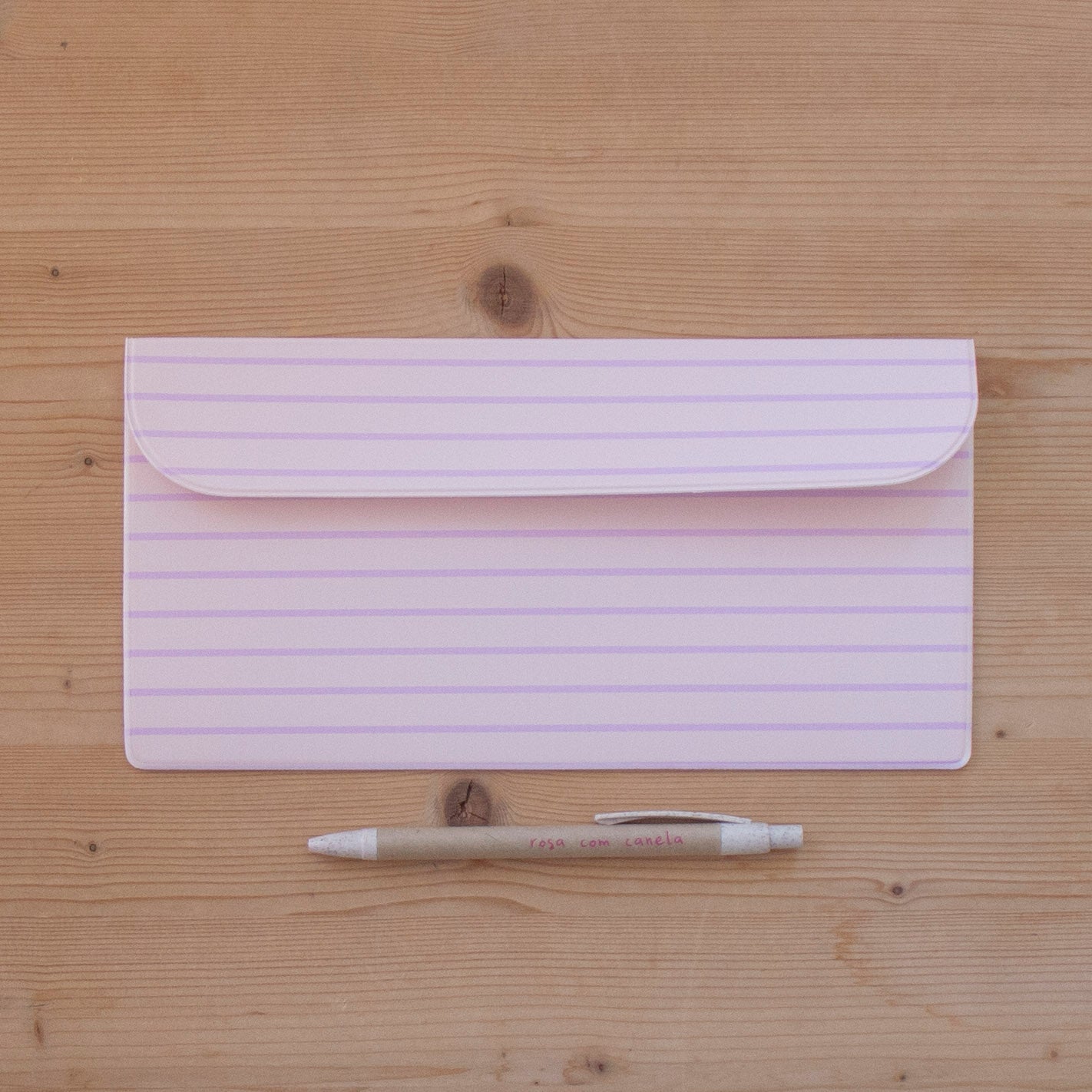 Porta Documentos Napa 24,5 x 13 cm ESSENCE PINK STRIPES