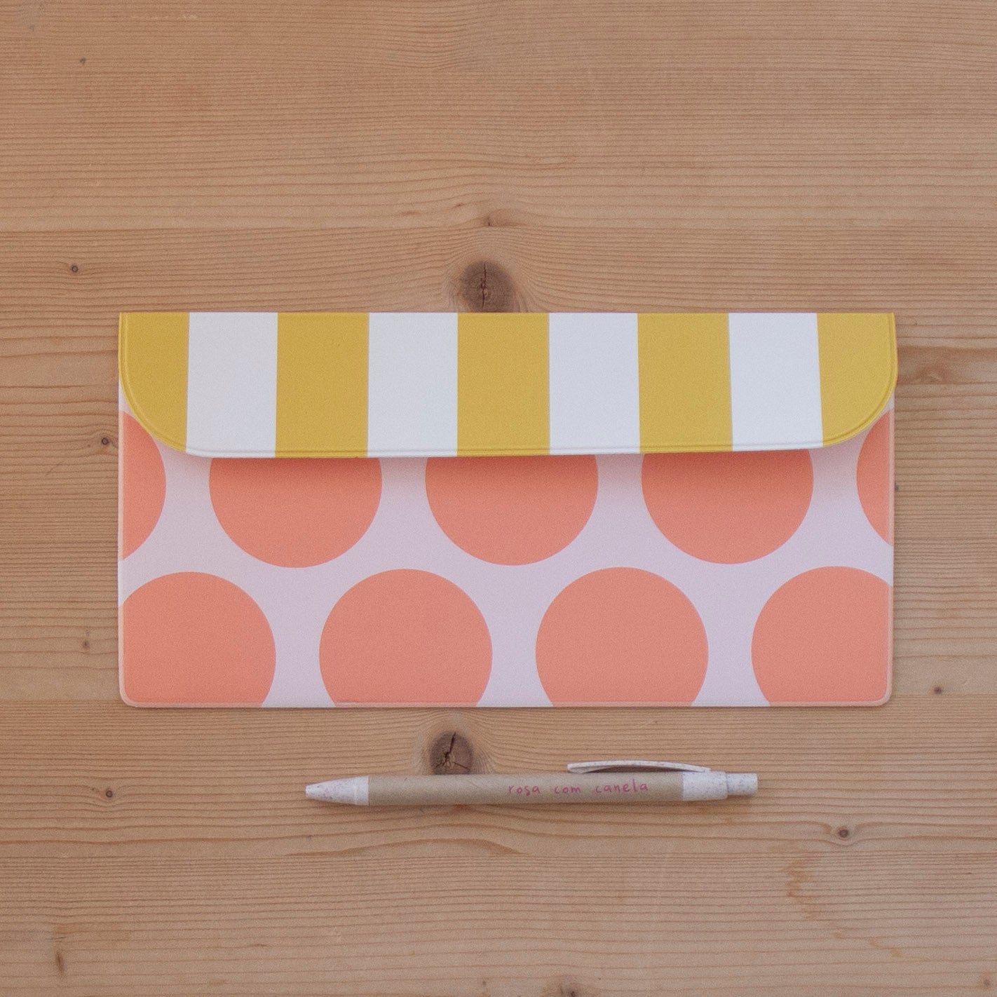 Porta Documentos Napa 24,5 x 13 cm ESSENCE DOTS ORANGE