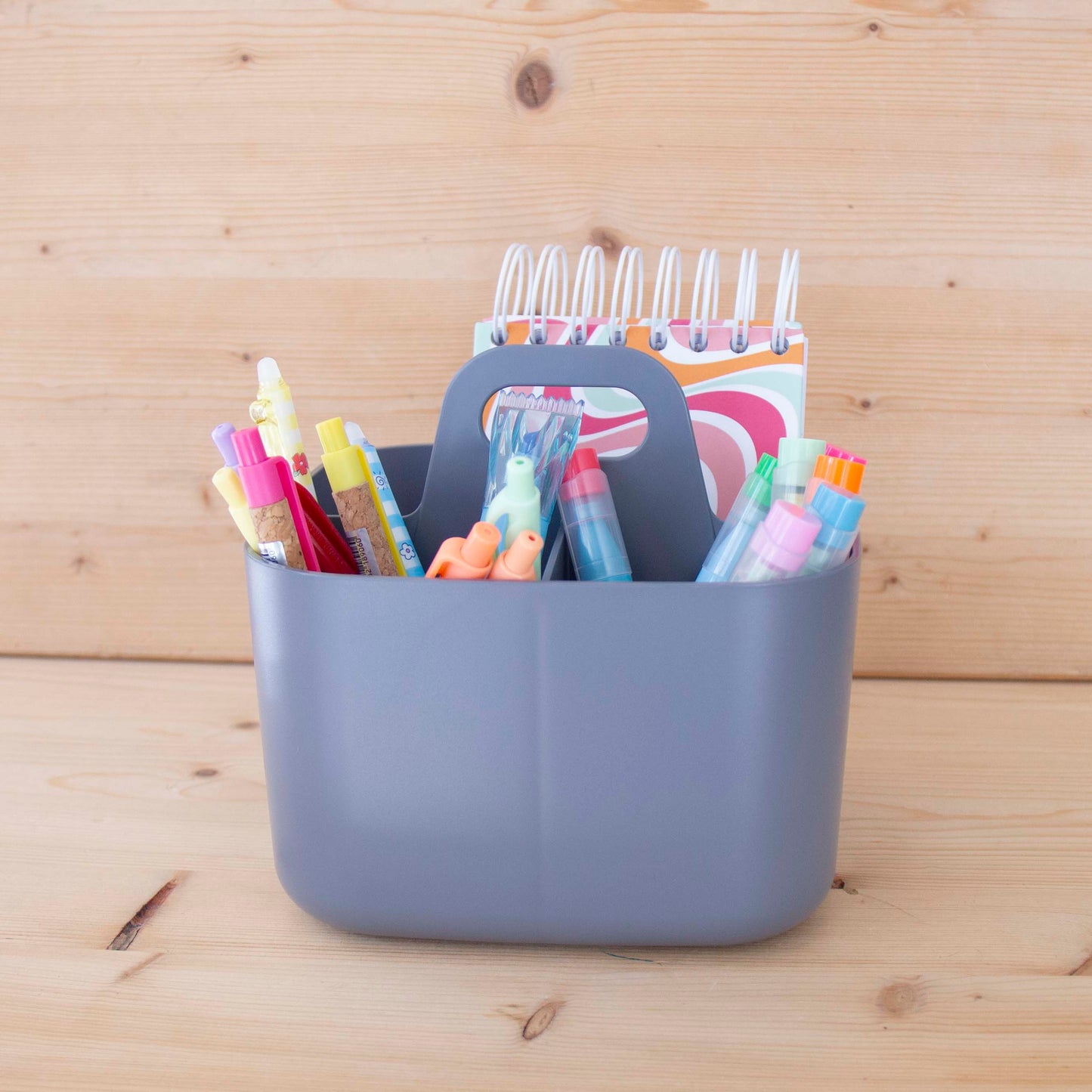 Organizador de mesa Porta Vita Cinza