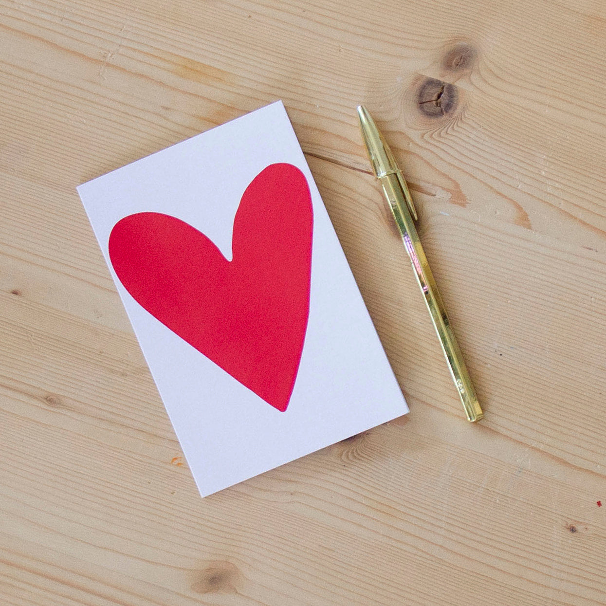 Postal Valentines Red Heart