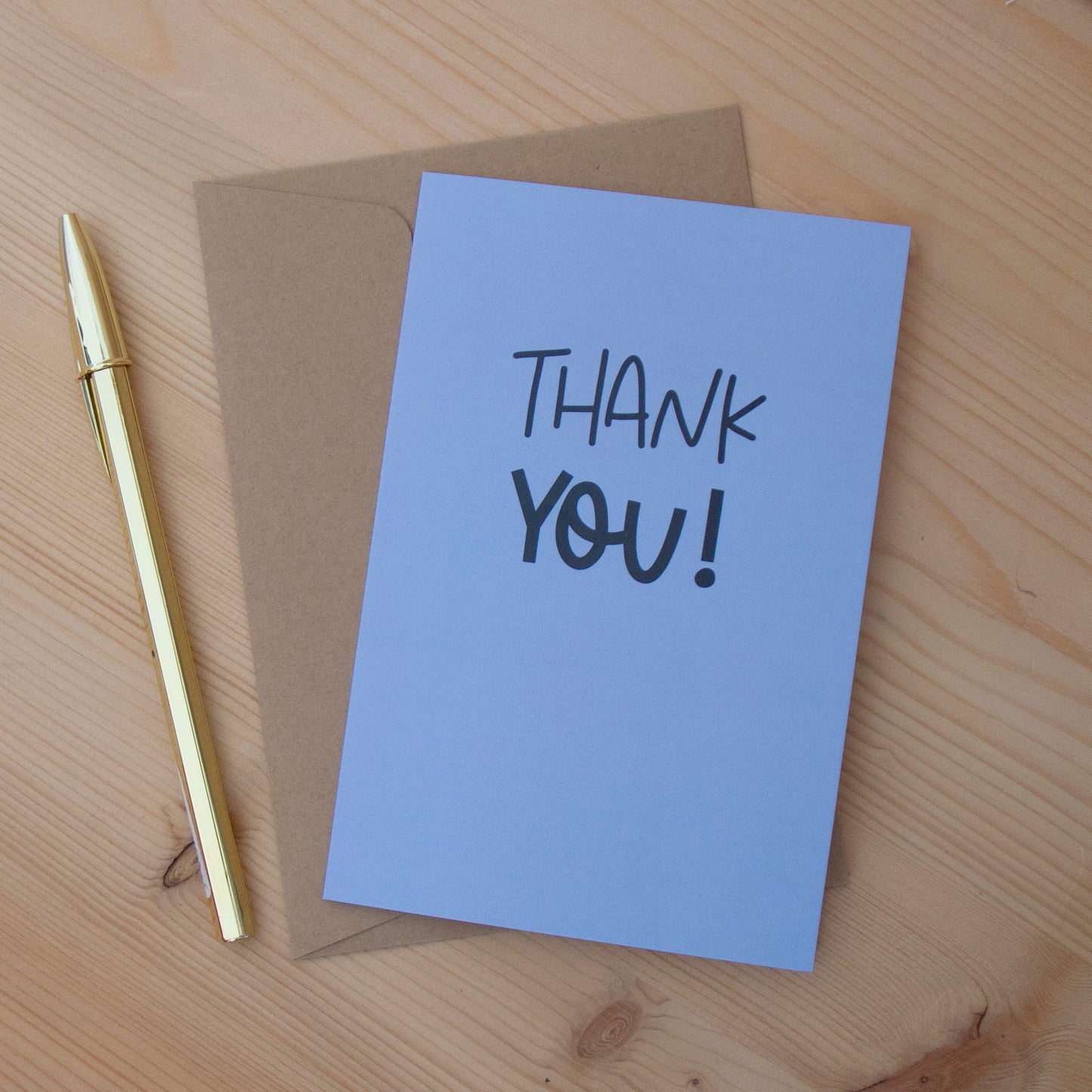 Postal Thank You! Blue