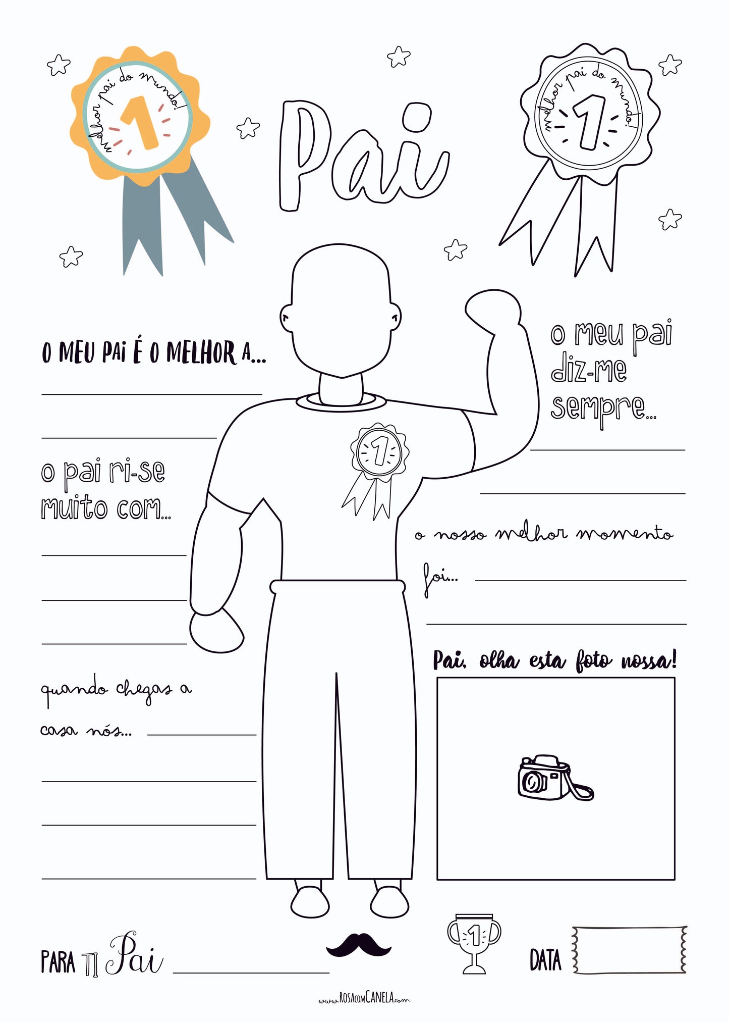 Poster A3 Interativo Super Pai