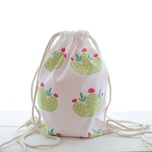 Mochila de Cordões Small 27x37 Cactus