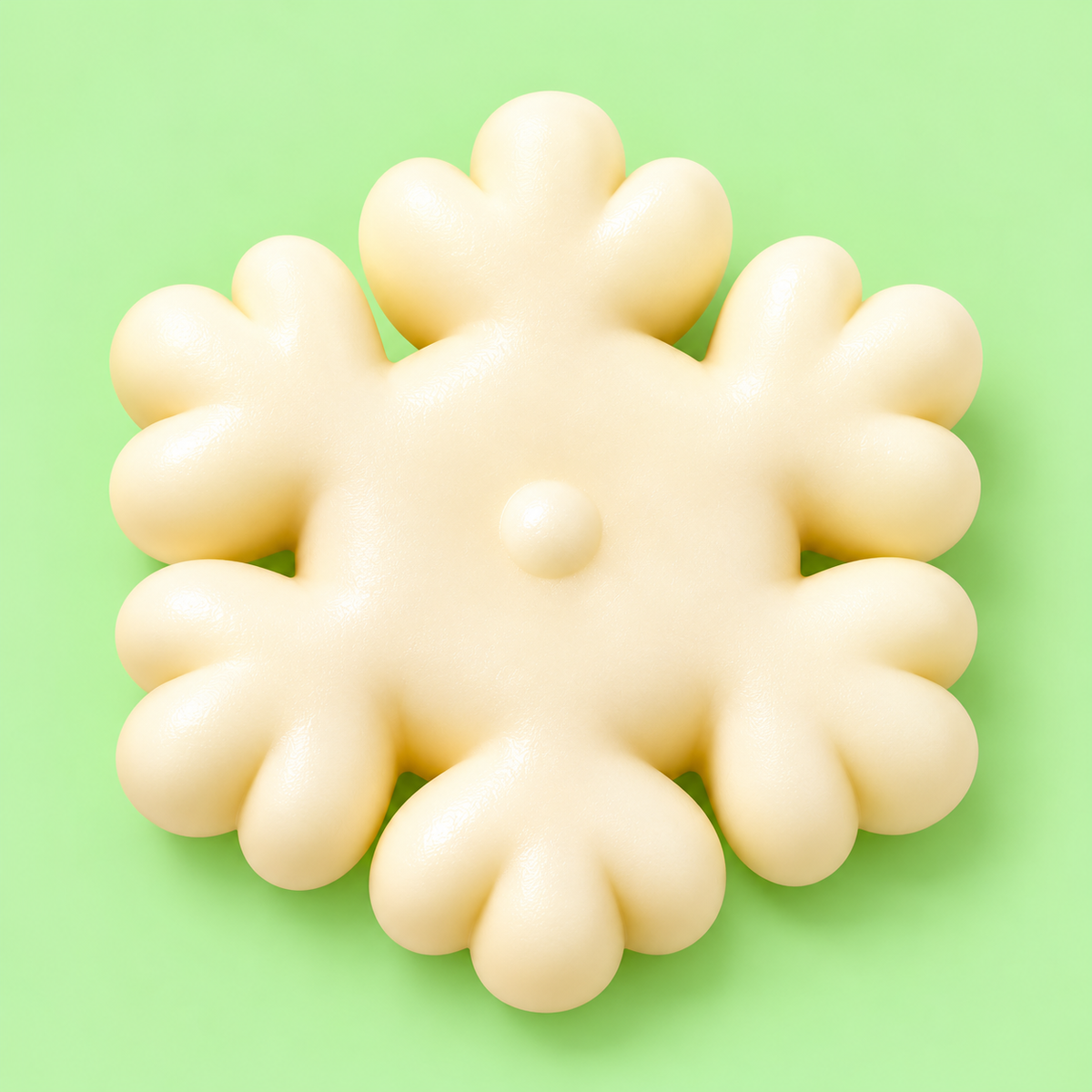 Squishy Crocante Floco de Neve