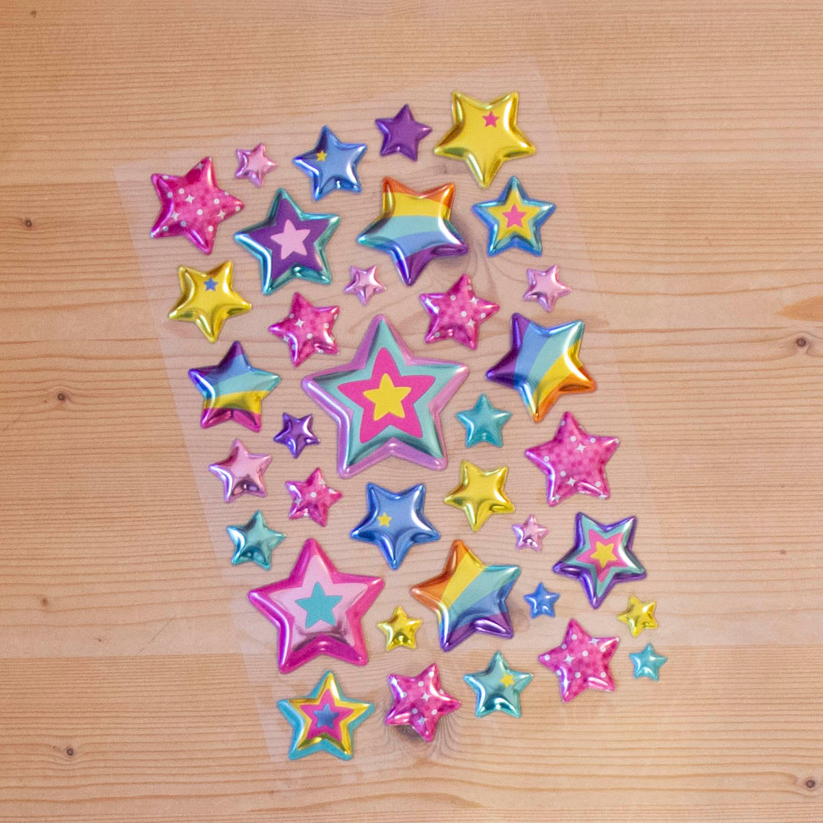 Stickers A5 c/relevo Estrelas