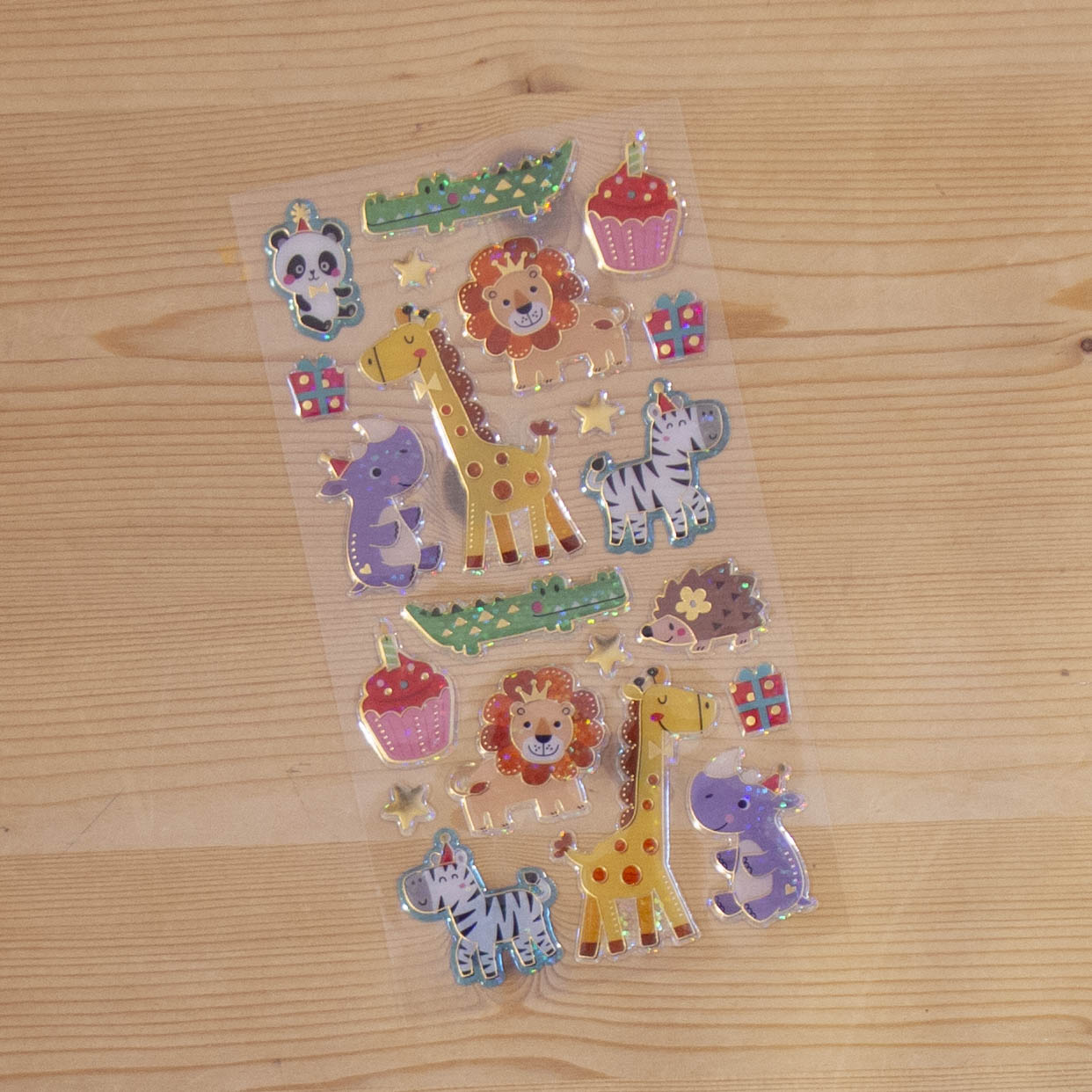 Stickers A6 c/relevo Animais em Festa