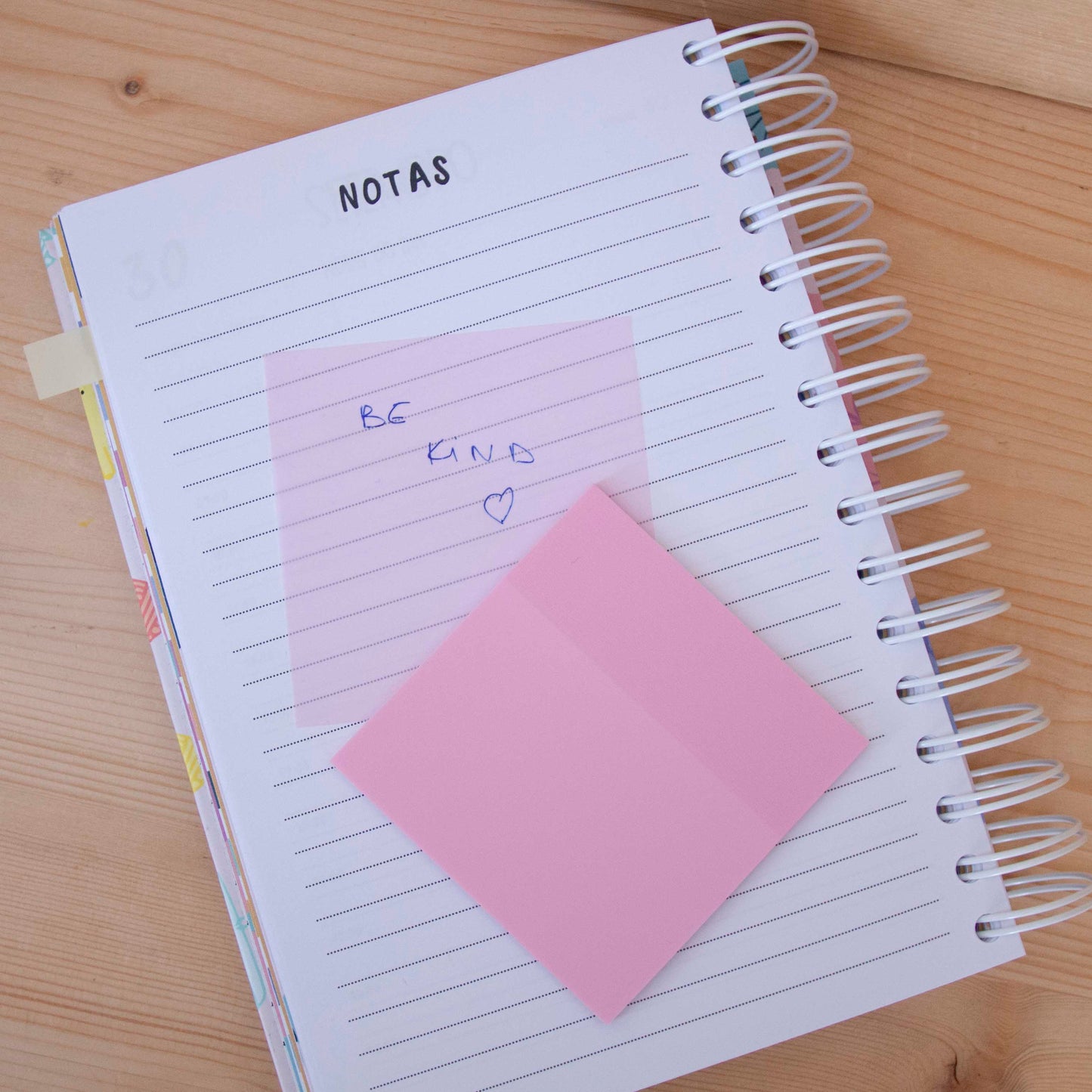 Sticky Notes (76x76 mm) Transparente Pastel Rosa