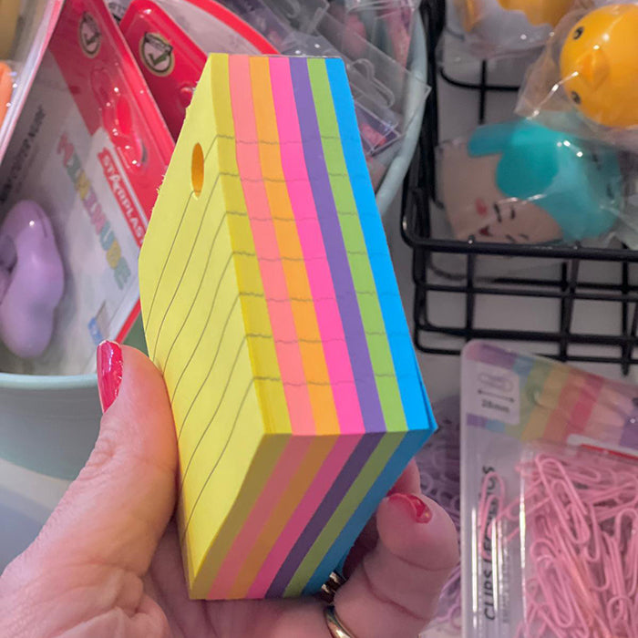 Sticky Notes 280 folhas (76x76 mm) Pautado Colorido