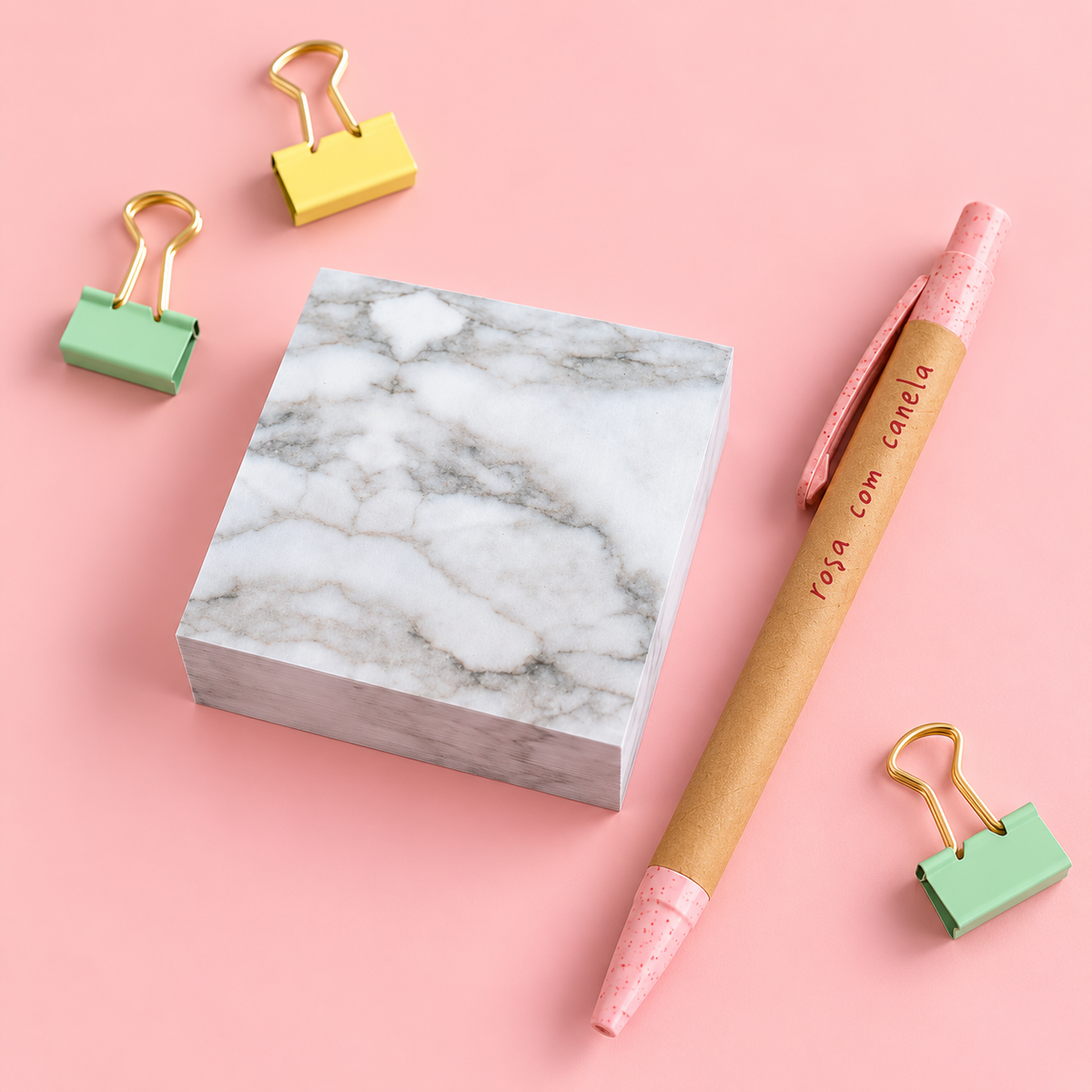 Sticky Notes 74x74mm BIG Marble White