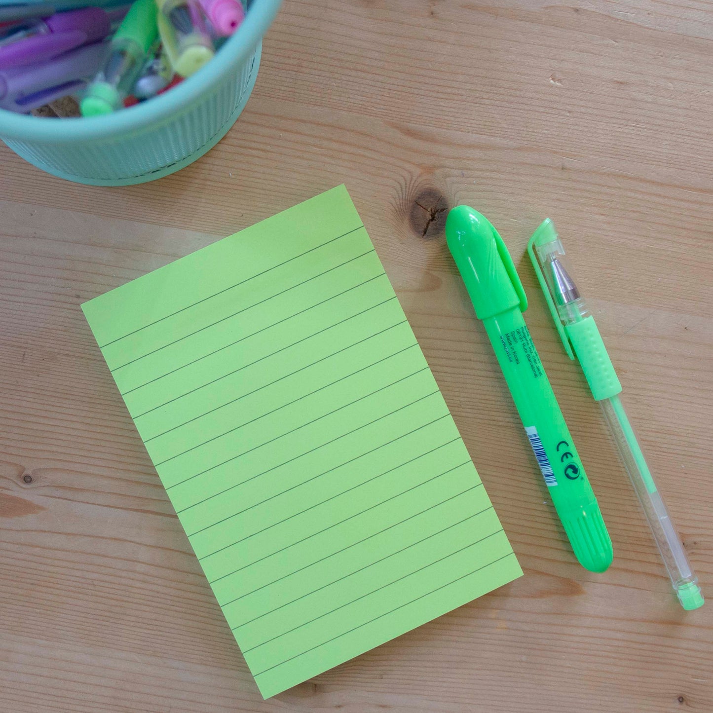 Sticky Notes 100 folhas (101x152mm) Pautado Verde