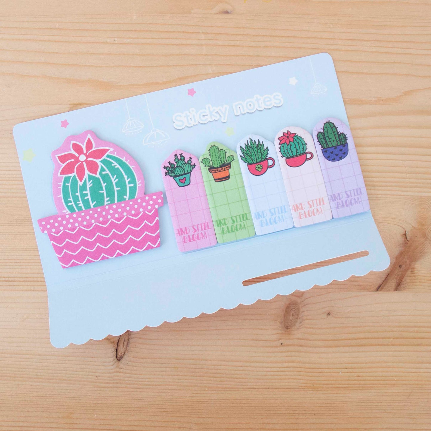 Sticky Notes Cactus Azul