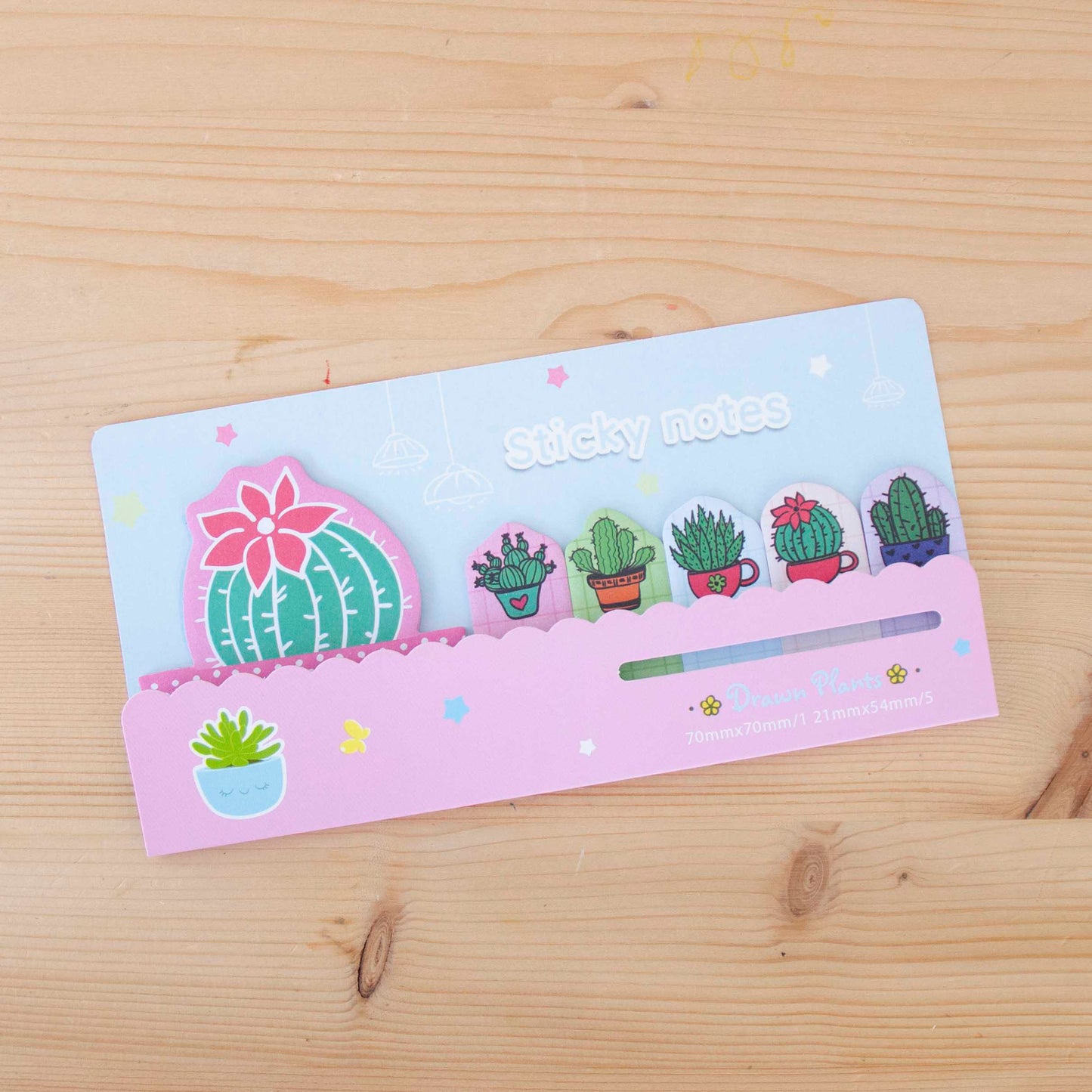 Sticky Notes Cactus Azul