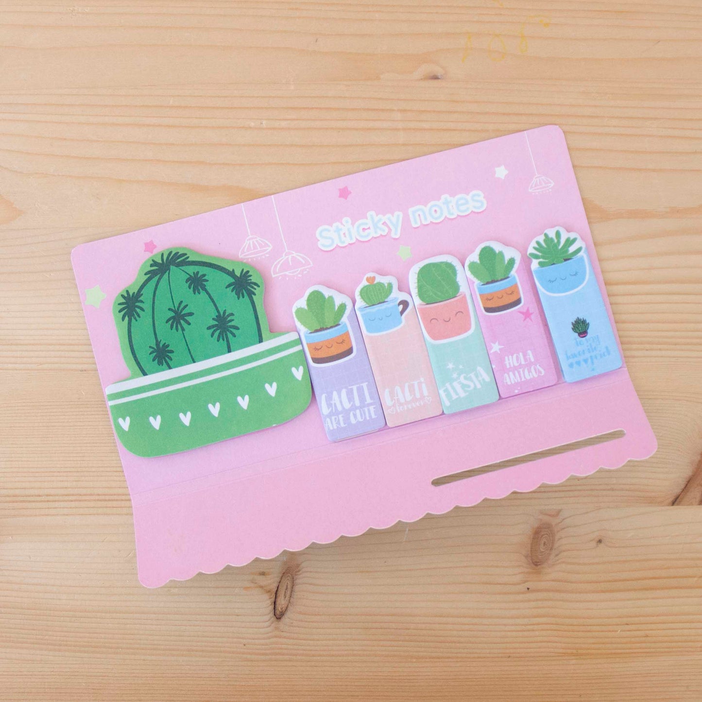 Sticky Notes Cactus Rosa