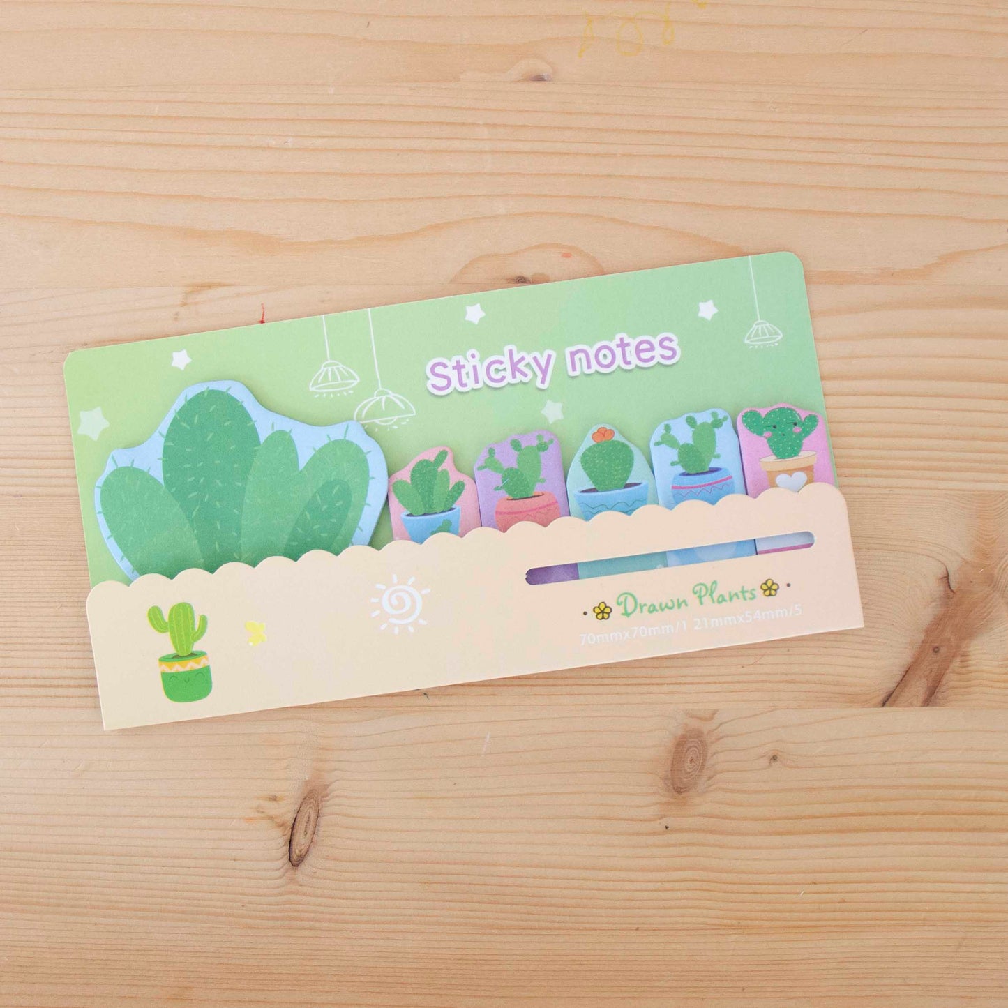 Sticky Notes Cactus Verde
