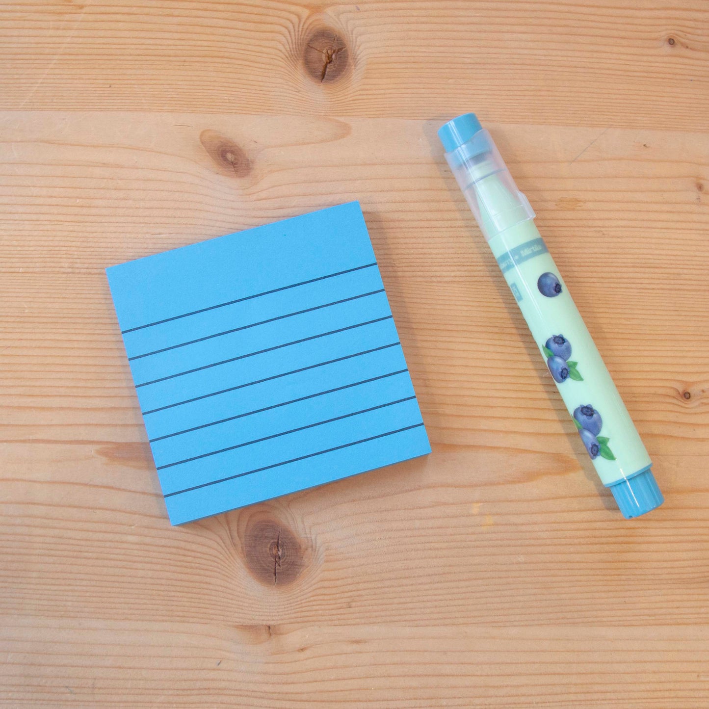 Sticky Notes 80 folhas (76x76 mm) Pautado Azul