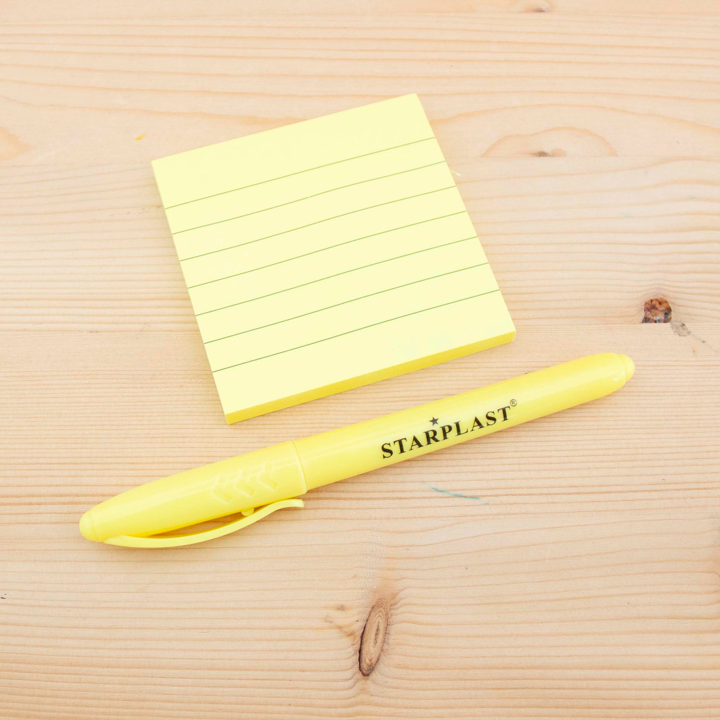 Sticky Notes 80 folhas (76x76 mm) Pautado Amarelo