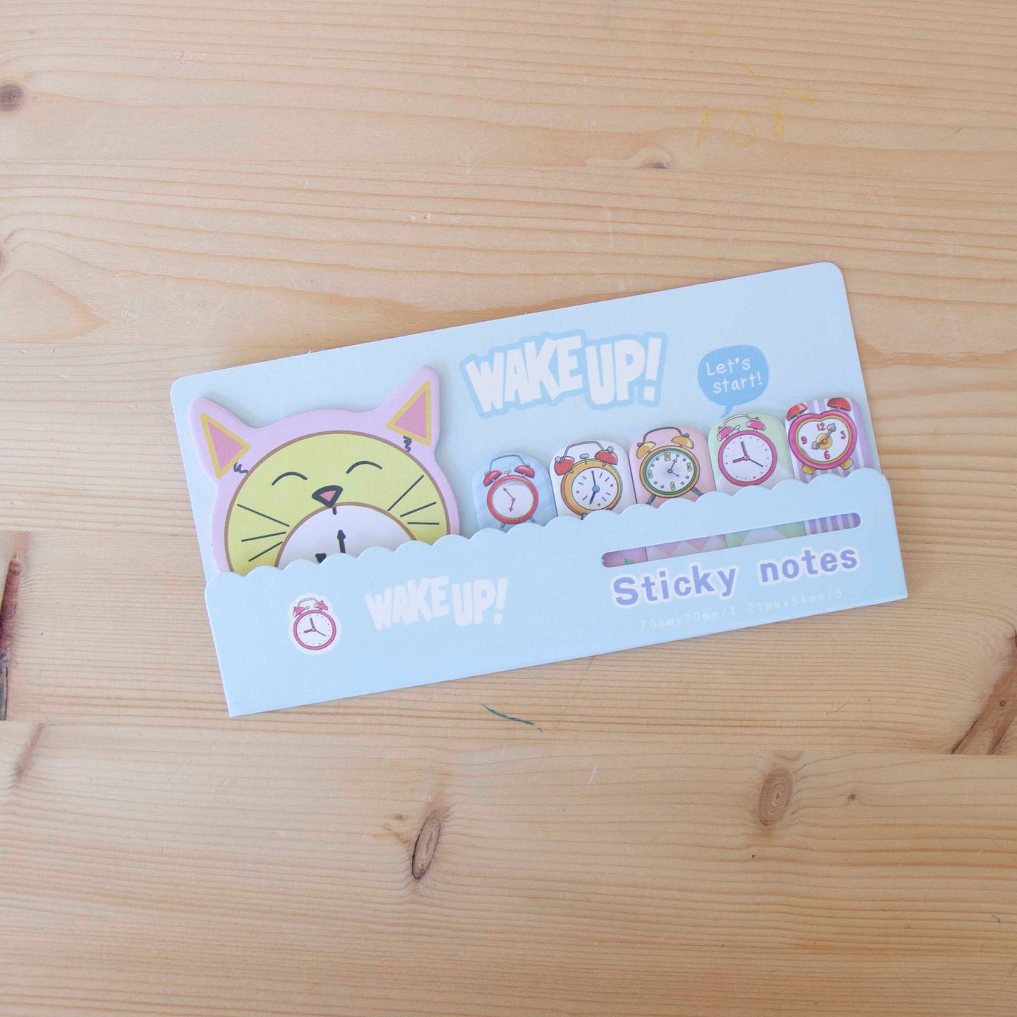 Sticky Notes Wake Up Azul