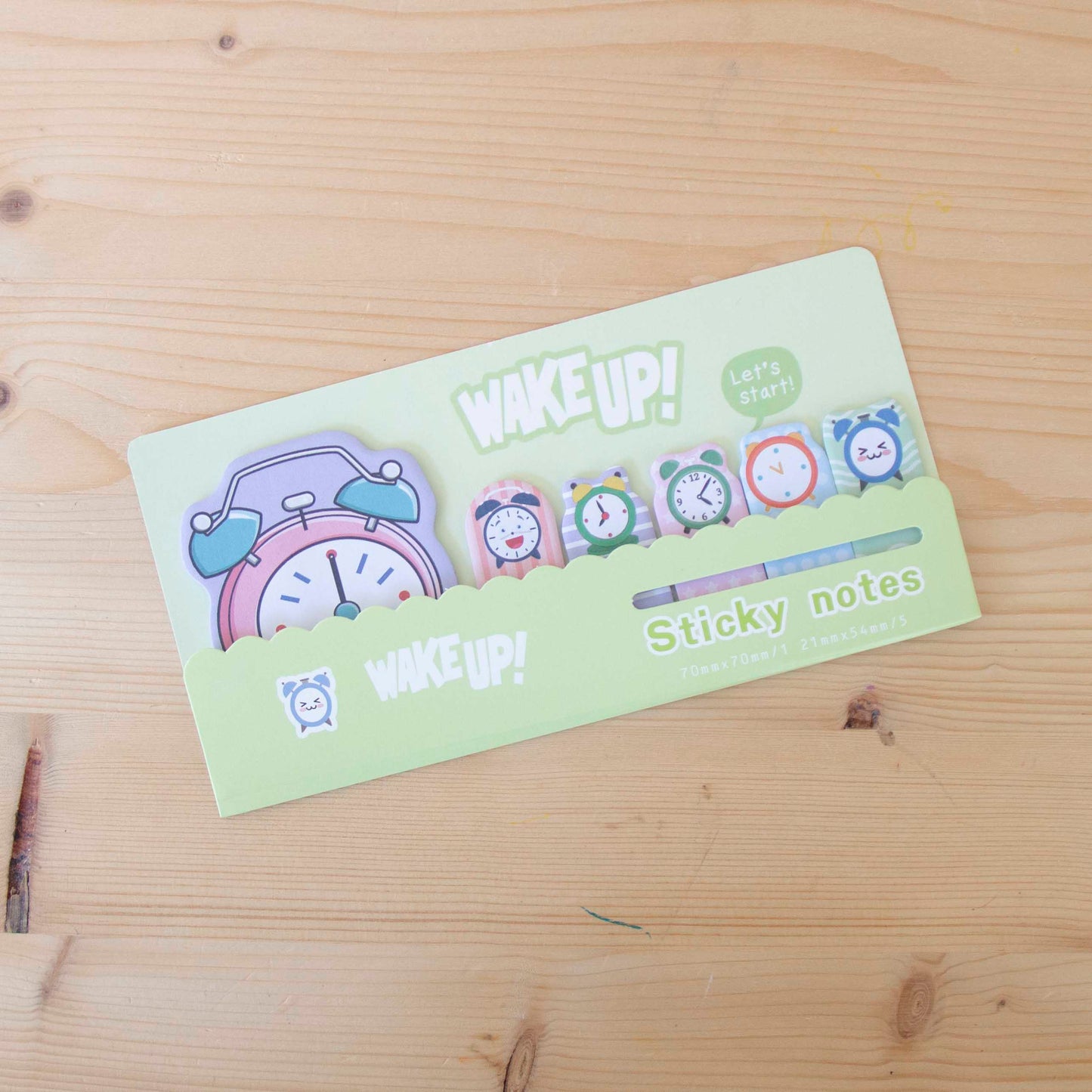 Sticky Notes Wake Up Verde