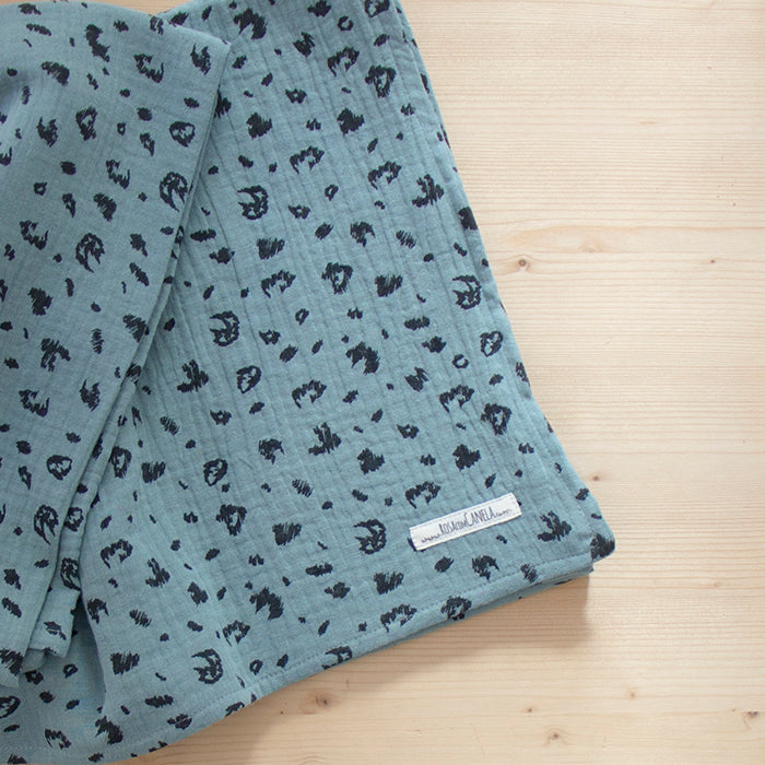 Swaddle 120 x 120 cm Animal Blue