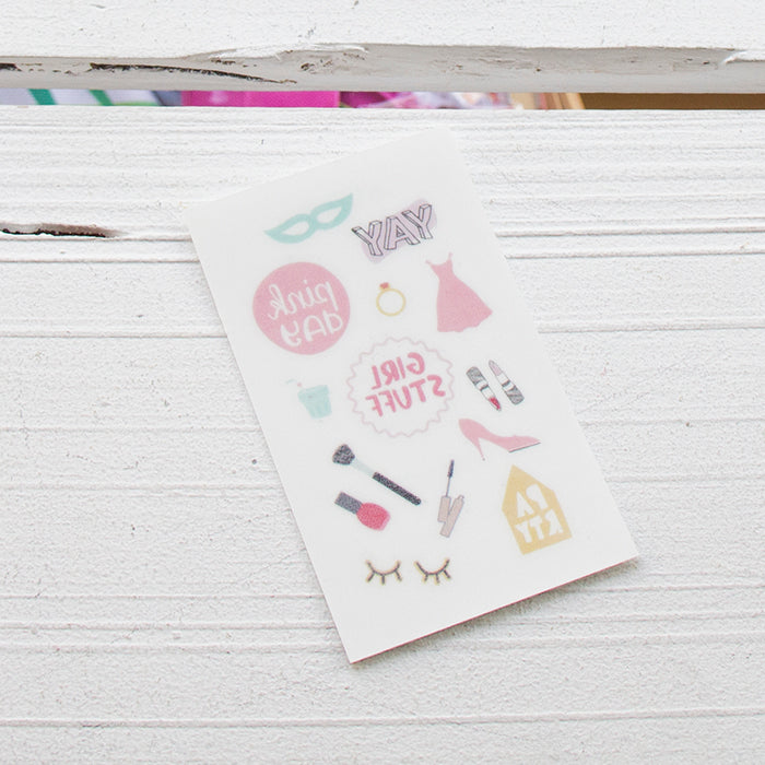Tatuagem 5 x 9 cm para crianças Girly