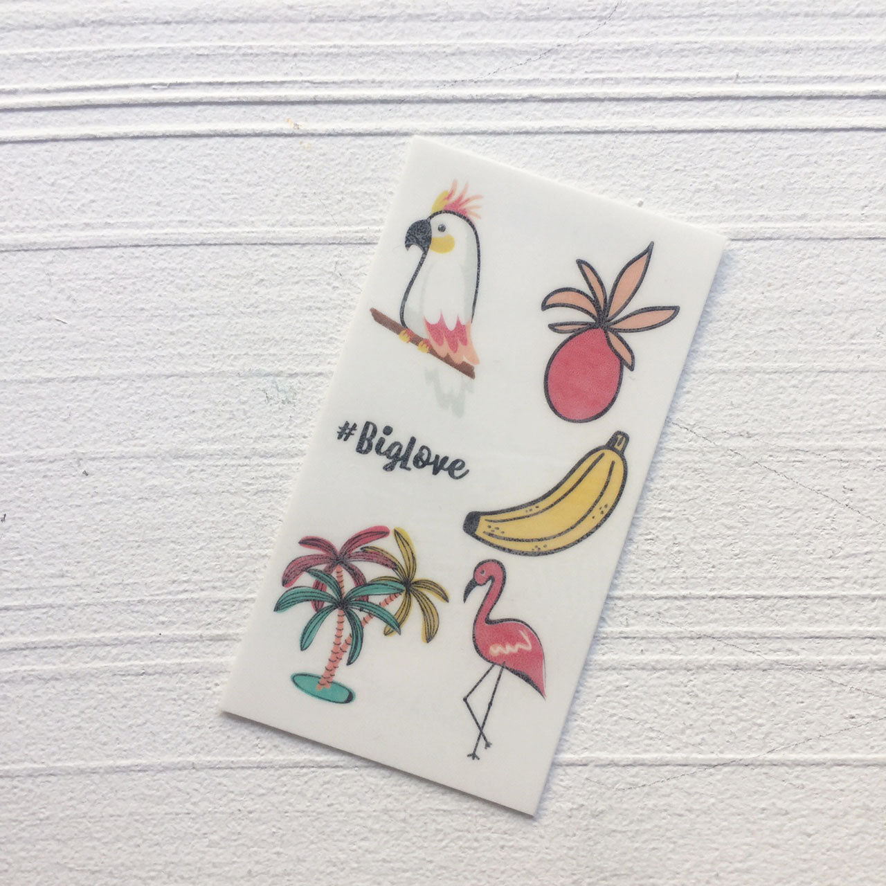 Tatuagem 5 x 9 cm para crianças Tropical