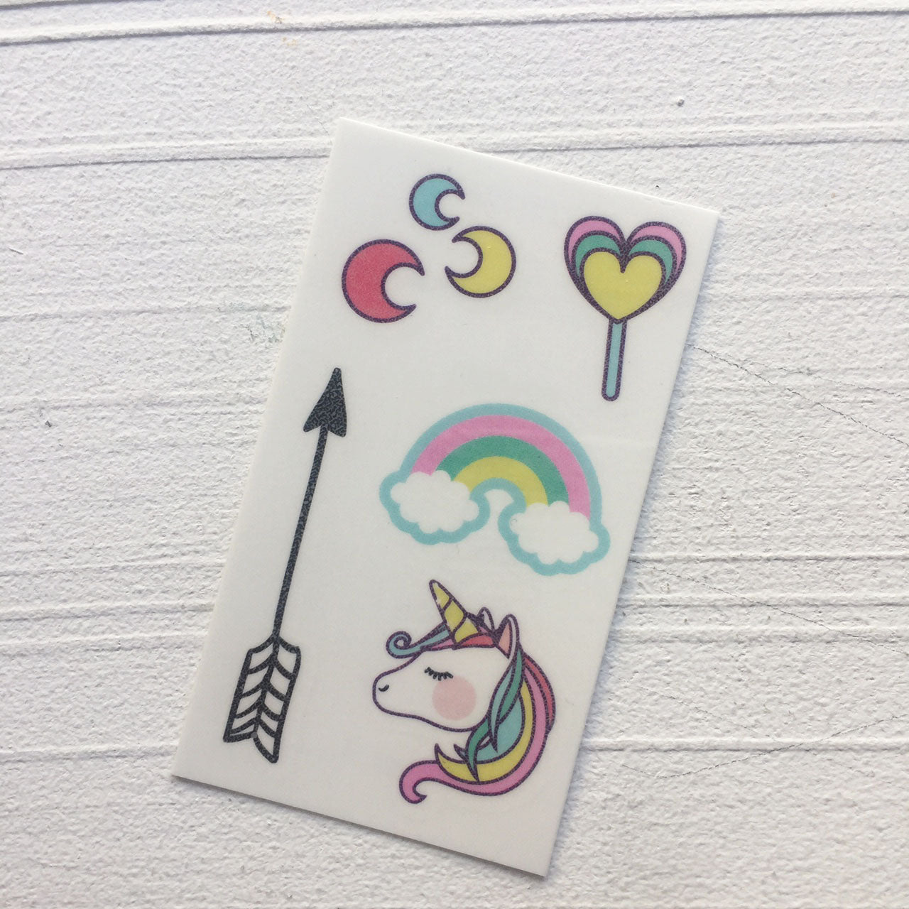 Tatuagem 5 x 9 cm para crianças Unicorn