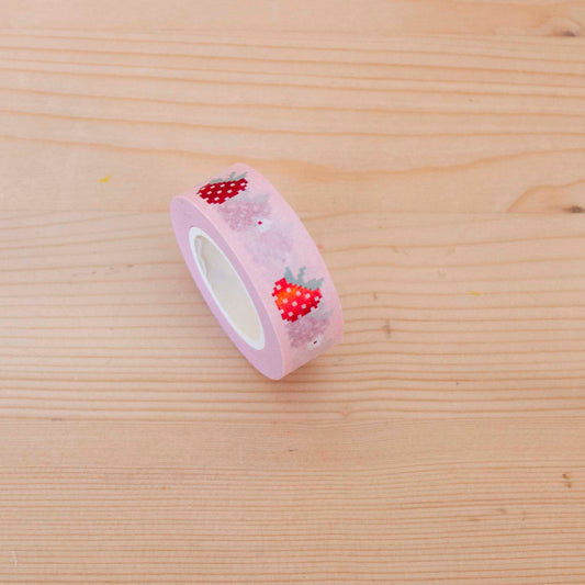 Washi Tape Pixel Strawberry