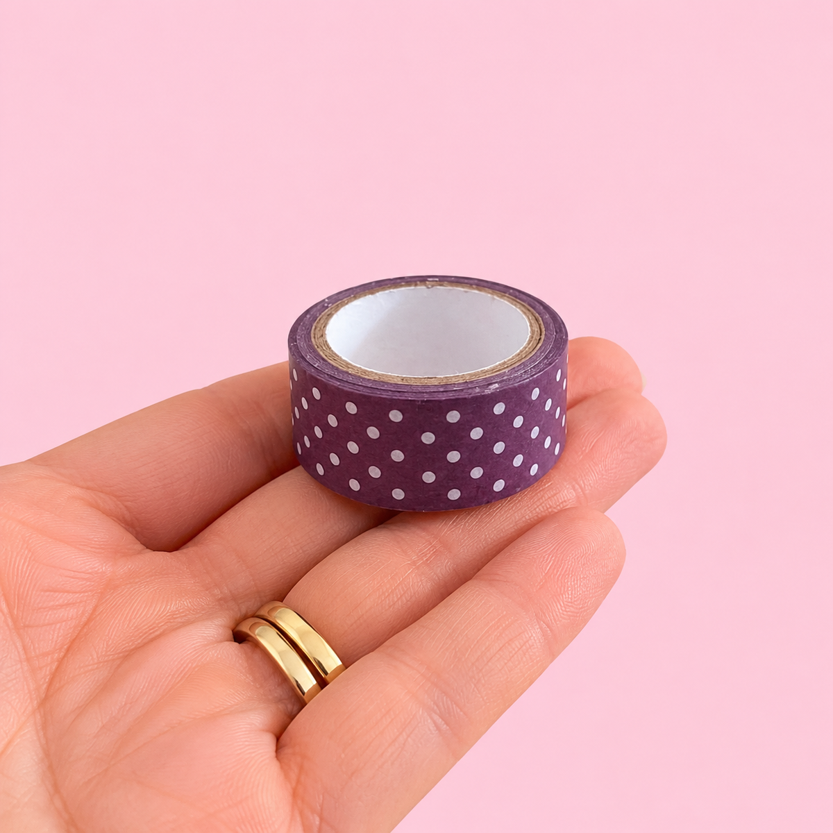 Washi Tape (15mm x 5m) Dots BURGUNDY