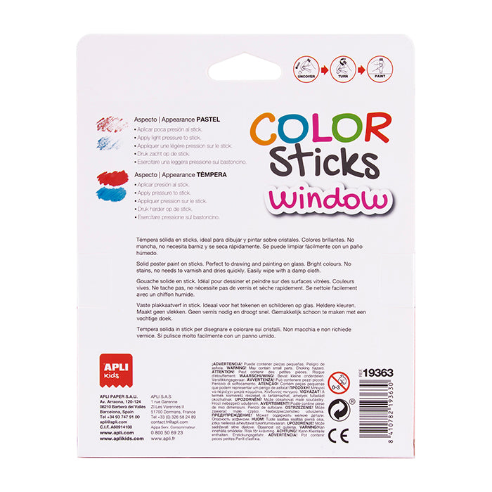 Kit 6 Sticks Gouache Vidro