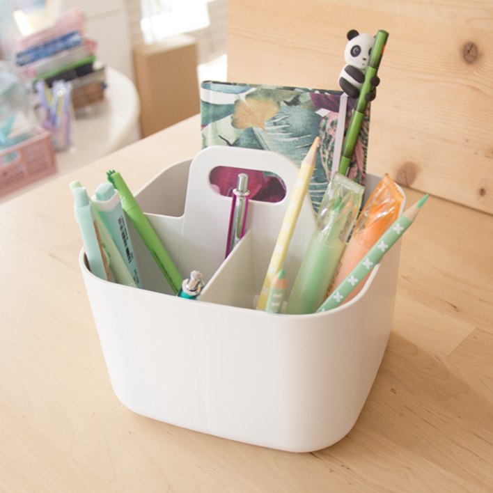 Organizador de mesa Porta Vita Branco