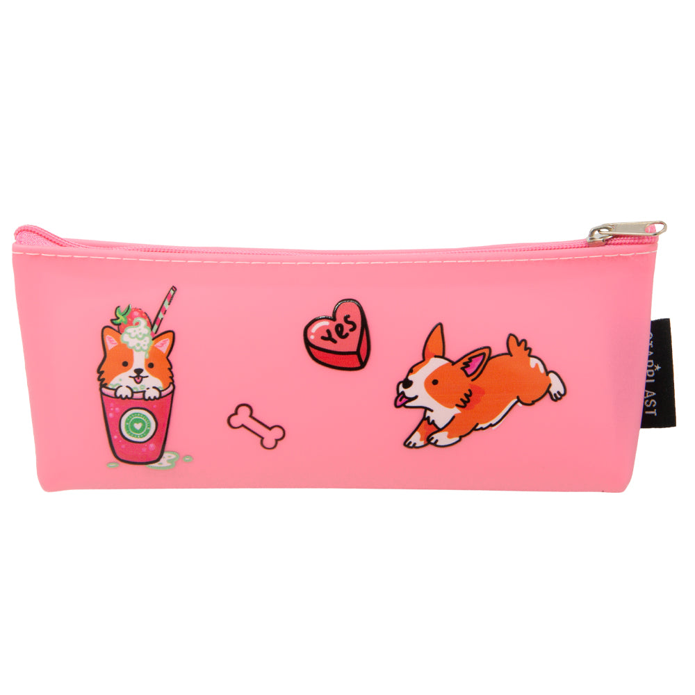 Estojo Silicone Mini Cãezinhos Rosa