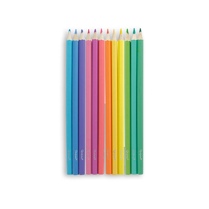Kit 12 Lápis de cor Pastel