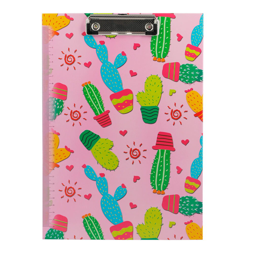 Prancheta A4 Cactus Rosa