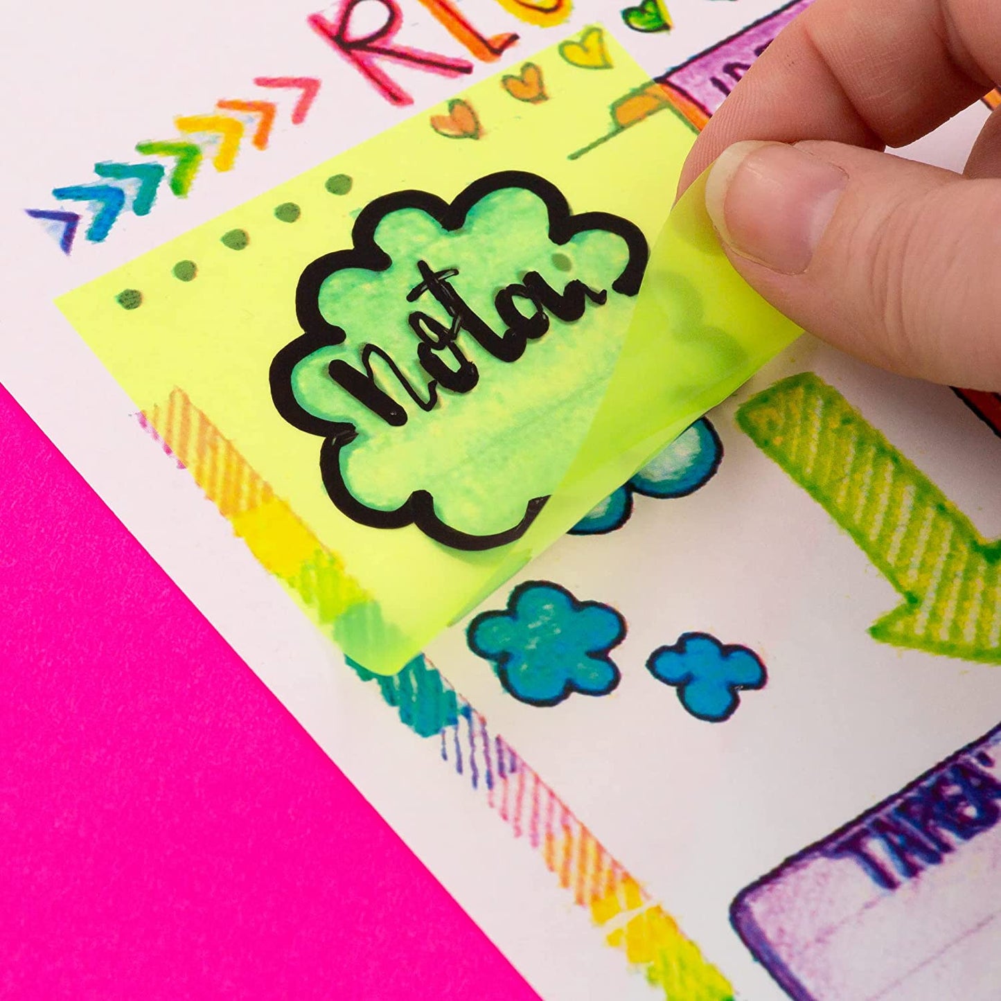 Sticky Notes (76x76 mm) Transparente Amarelo