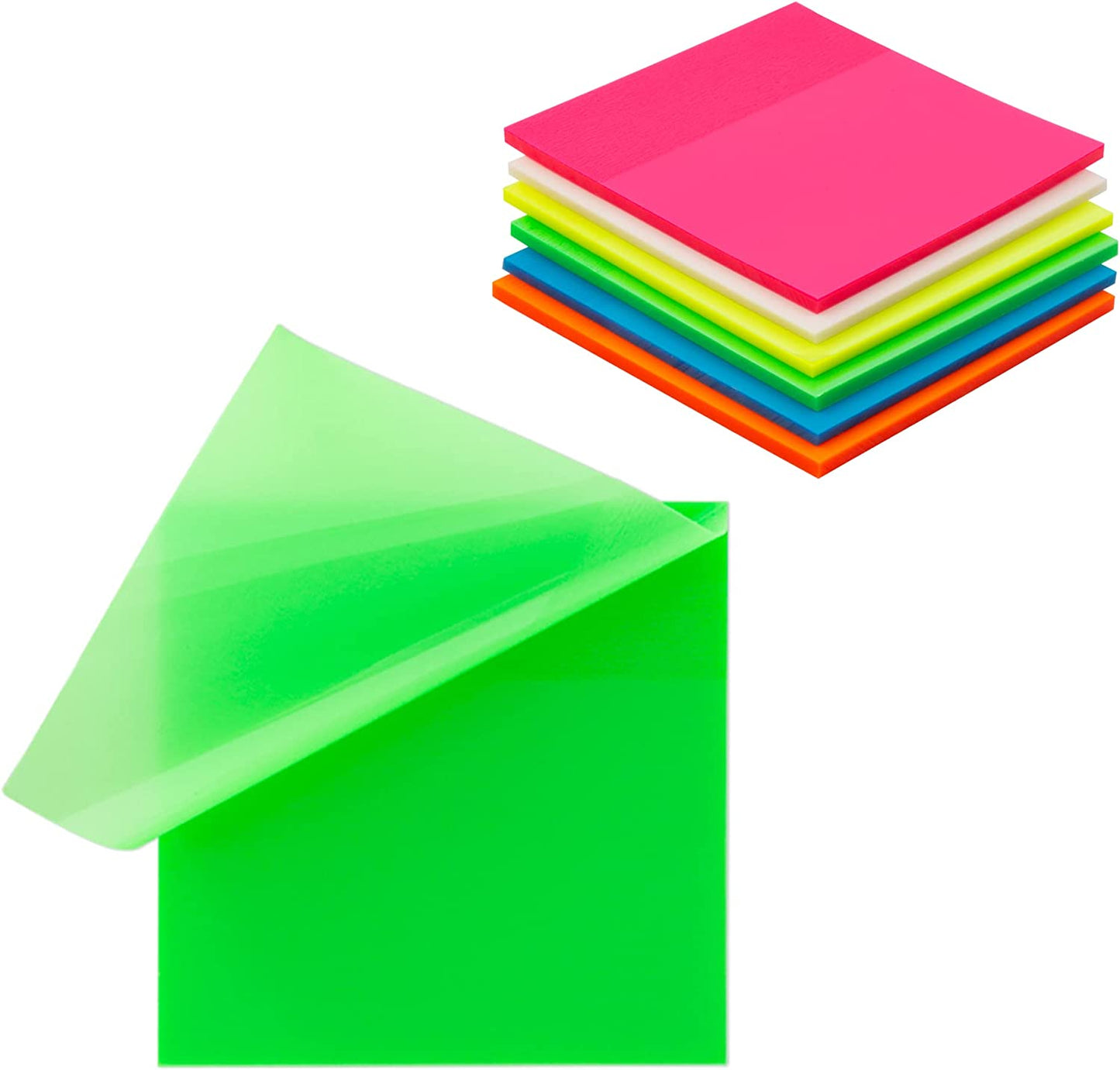 Sticky Notes (76x76 mm) Transparente Verde