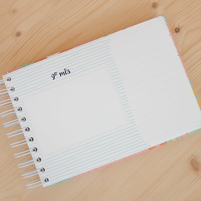 Baby Book A5 Clouds Pink