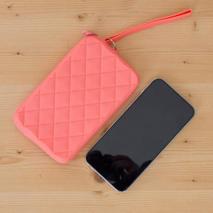 Bolsa Pequena Silicone Rectangular Fresh Coral