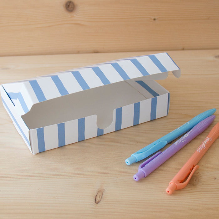 Caixinha A6 (10,5x16,5x3 cm) Blue Stripes