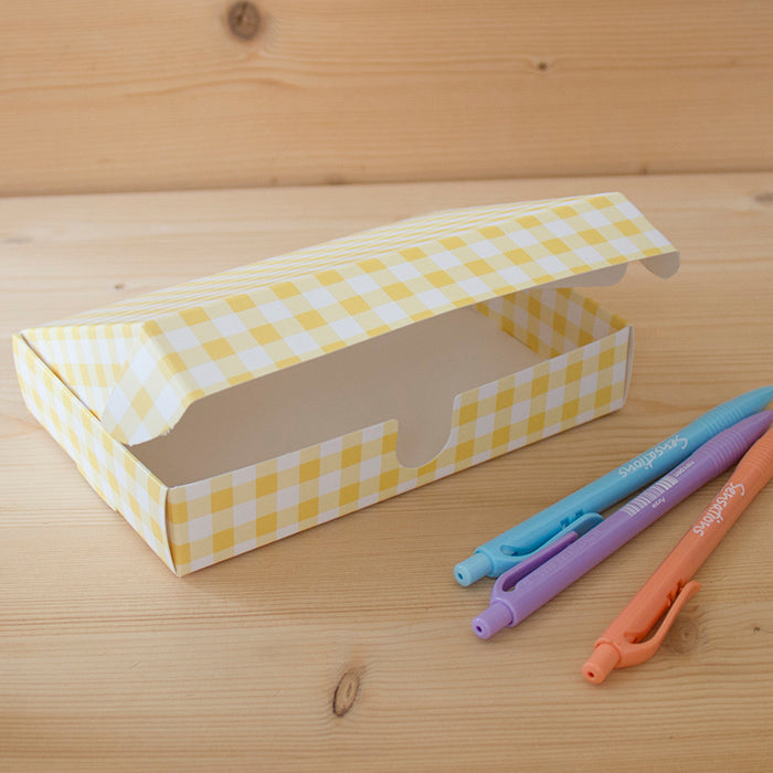 Caixinha A6 (10,5x16,5x3 cm) Vichy Amarelo