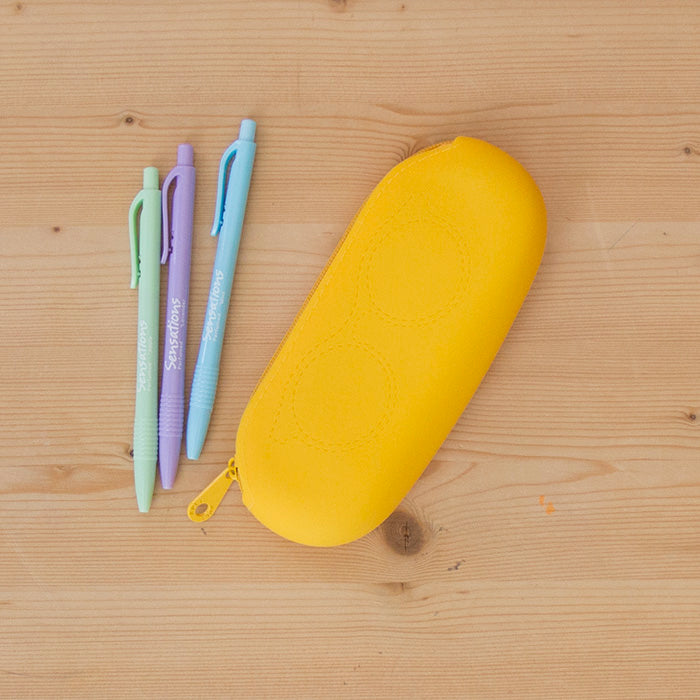 Estojo Silicone Oval Óculos Fresh Amarelo*