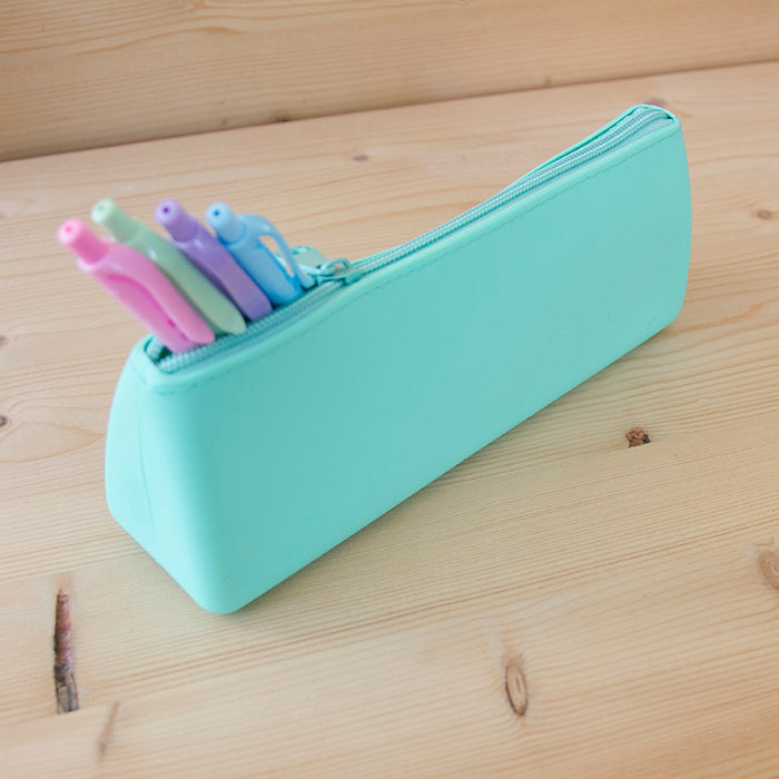 Estojo Silicone Triangular Verde