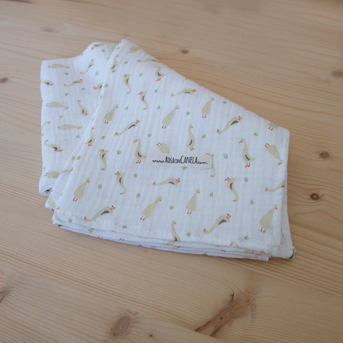 Fralda de Pano 60 x 60 cm Gansos