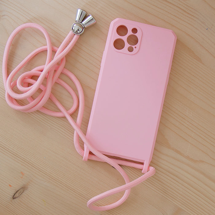 Capa iphone 12 Pro Rosa c/fita