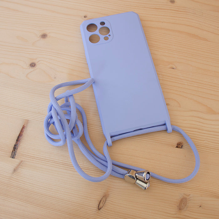 Capa iphone 12 Pro Max Lilás c/fita
