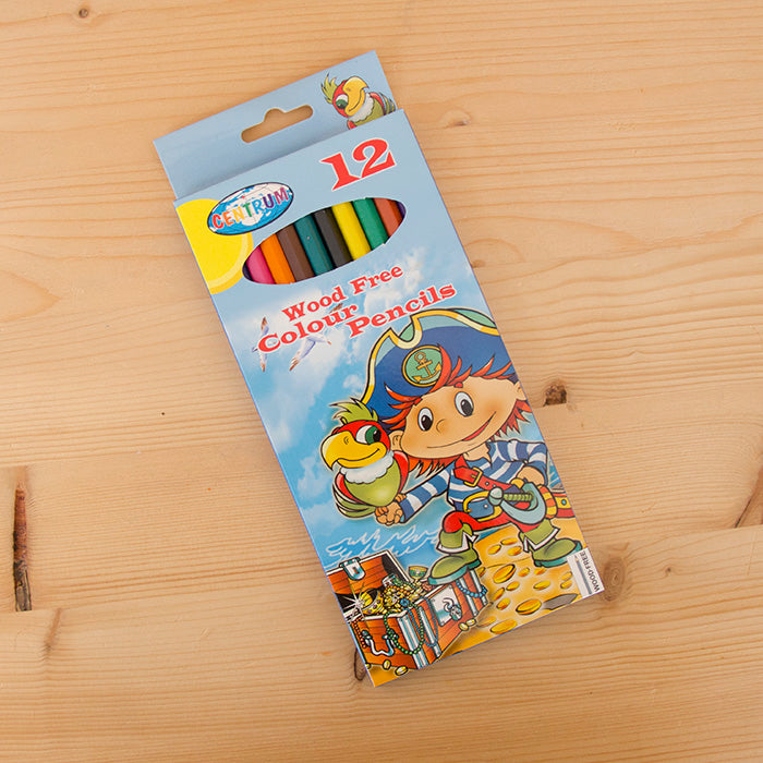 Kit 12 Lápis de Cor Pirata