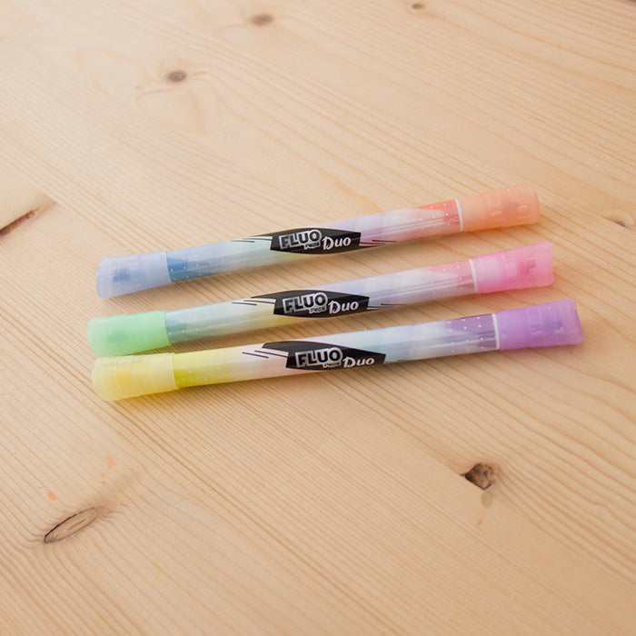Kit 3 Marcadores Maped Duo Pastel