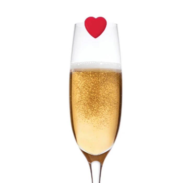 Kit 6 marcadores de copo Hearts Love is in the Glass