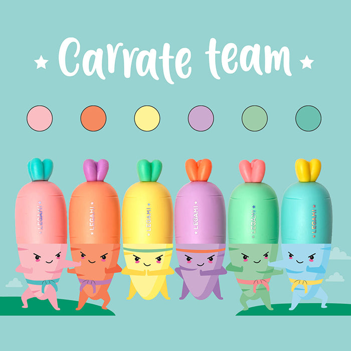 Kit 6 Marcadores Mini Carrot (Carrate Team)