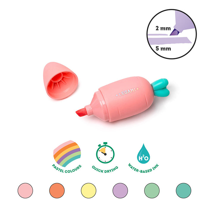 Kit 6 Marcadores Mini Carrot (Carrate Team)